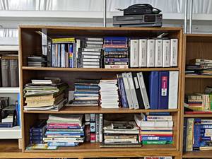 Cabinet & Contents - Cabinet Measures 48 x 12 x 38 - See pictures for contents - NO SHIPPING