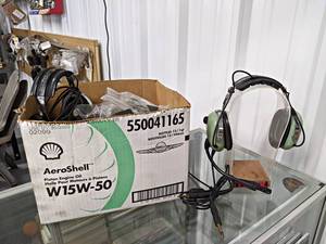 Lot of (6) Vintage Headsets, Unknown Working Condition