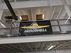 Aeroshell Banner - Measures about 96 x 45