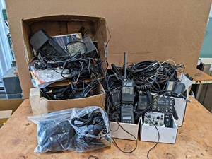 Large Lot of Vintage Communication ElectronicsComponents