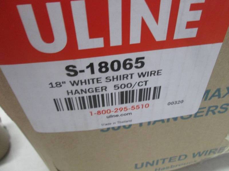 Wire Shirt Hangers - 18, White S-18065 - Uline