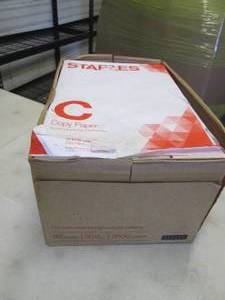 Open Case of Staples 11x17 inch Cop...