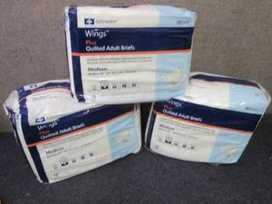 3- 12 pks Covidien Quilted Adult Br...