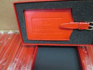 Case of 80 Promo Red Leather Luggag...