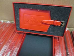 Case of 80 Promo Red Leather Luggag...