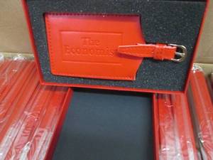 Case of 80 Promo Red Leather Luggag...