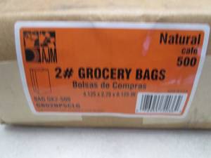 500- 2 lb Kraft Paper Lunch Bags...