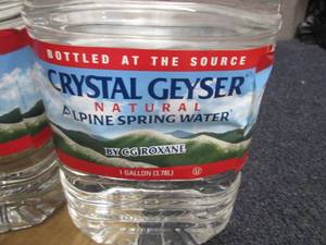 Case of 6- 1 Gallon Bottles Crystal...