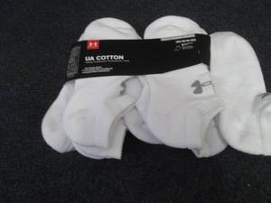 6 pr UnderArmour No Show Socks Adul...
