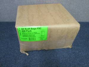 Pack of 500 6lb Kraft Lunch Bags ...