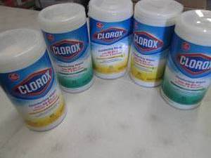 5- 85 ct Canisters Clorox Disinfect...