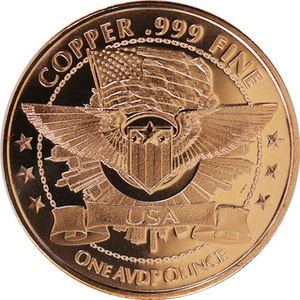 1 oz 911 20th Anniversary Copper Round ()
