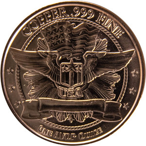 1 oz They�re Here Aliens Copper Round ()