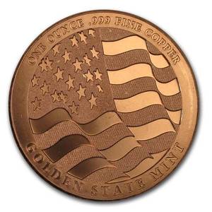 1 oz Copper Round - Home of the Free ()