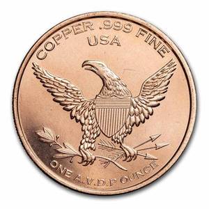 1 oz Copper Round - White Tail Deer ()