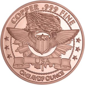 1 oz COVID-19 Copper Round ()