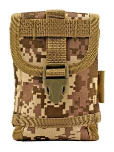 Space Force Tactical MOLLE Cell Phone Tech Pouch Carrier Vest Attachment - Desert Tan Digital Camo ()