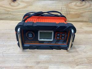 lot 35 image: BLACKDECKER 15 Amp Portable Car Battery Charger with 40 Amp Engine Start and Alternator Check