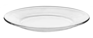 lot 25 image: LIBBEY Moderno 12-Piece Clear Glass Salad or Dessert Plate Set