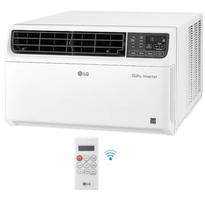 lot 1 image: LG ELECTRONICS 18,000 BTU 230208-Volt Dual Inverter Window Air Conditioner LW1817IVSM Cools 1,000 Sq Ft, Wi-Fi Enabled with Remote