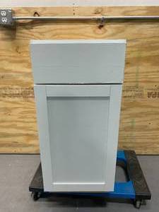 lot 111 image: Kitchen Cabinet in White