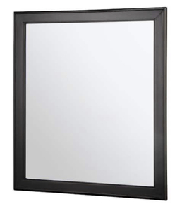 lot 50 image: HOME DECORATORS COLLECTION 28 in. W x 32 in. H Framed Rectangular Beveled Edge Bathroom Vanity Mirror in Espresso