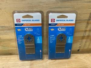 lot 85 image: IMPERIAL BLADES Lot of 2-  MM640 1-14-Inch Flush Cut Carbide Universal Oscillating Blade Fits Fein, Rockwell, Bosch, Milwaukee and Makita