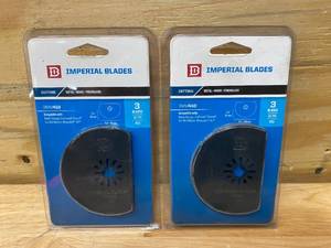 lot 86 image: IMPERIAL BLADES Lot of 2- MM410 Universal Fit 3-Inch Segment Oscillating Saw Blade for Fein, Rockwell, Bosch, Milwaukee and Makita