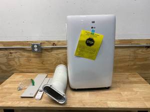 lot 13 image: LG ELECTRONICS 6,000 BTU (DOE) 115-Volt Portable Air Conditioner LP0621WSR Cools 250 Sq. Ft. with Dehumidifier Function and LCD Remote