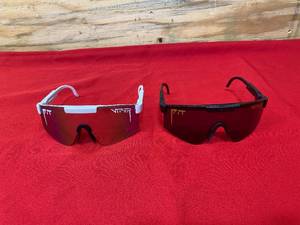 lot 90 image: Lot of 2 Pairs of Pit Viper Sunglasses (replicas)