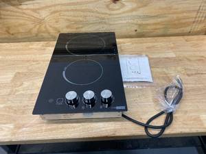 lot 8 image: VIVOHOME 20 in. Radiant Electric Cooktop in Black with 2 Elements with 90 Minute Timer