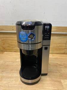 lot 120 image: HAMILTON BEACH 12-Cup Black Programmable Grind and Brew Coffee Maker