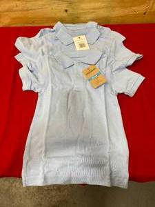 lot 154 image: DOCKERS Set of 3- Boys Polo Shirts- M(56) Regular in Light Blue