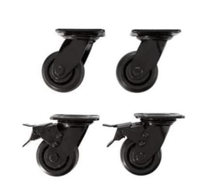 lot 146 image: HUSKY 4 in. Caster Kit for Heavy Duty Welded Steel Garage Base Cabinets