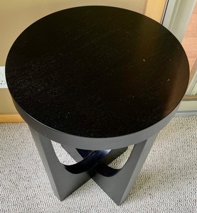 Black Contemporary Style  Accent Table