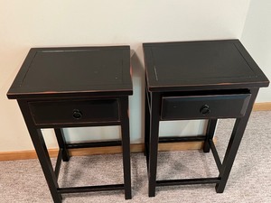 Pair of Black SideAccent Tables