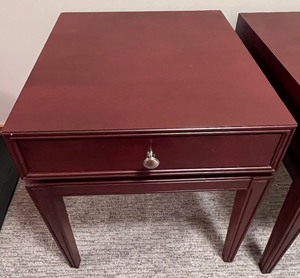Pair of Dark Brown Accent Tables