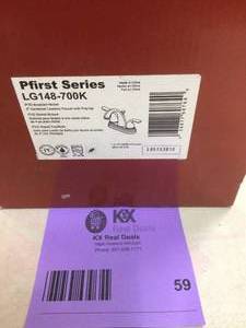 lot 59 image: Pfister Pfirst Series 4 in. Centerset Double Handle Bathroom Faucet in Brushed Nickel Open box