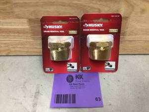 lot 63 image: Husky 1001318737 Drain Extractor Removal Tool 1.5 in To 1.75 in Open box