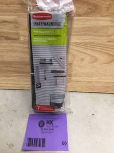 lot 68 image: Rubbermaid FastTrack Garage Accessory Tray Bundle (7-Piece)