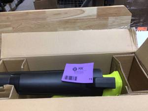lot 73 image: RYOBI ONE HP 18V Brushless 110 MPH 350 CFM Cordless Variable-Speed Jet Fan Leaf Blower (Tool Only)