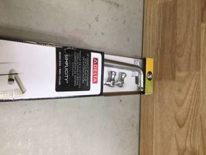 lot 76 image: Delta Simplicity Handle with Knobs for Sliding Shower or Bathtub Door in Nickel