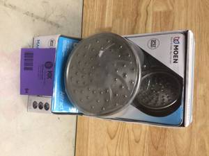 lot 94 image: MOEN Attract with Magnetix 6-spray 6.75 in. Dual Shower Head and Adjustable Handheld in Spot Resist Brushed Nickel