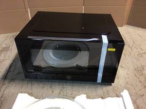 lot 105 image: Profile 2.2 cu. ft. Countertop Microwave in Black with Sensor Cooking by GE Profile Customer Returns See Pictures