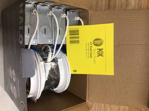 4 Pack Halo HLBSL4 4 3000K-5000K LED White Downlight Recessed Round Trim