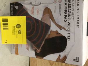 CALMING HEAT 12 in. x 24 in. Massaging Weighted Heating Pad Open box