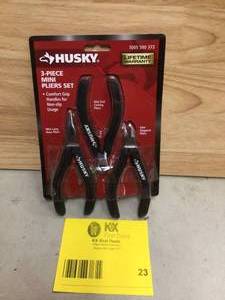 Husky Mini Pliers Set (3-Piece) Open box