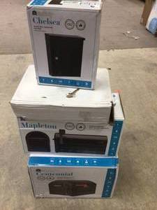 Lot of Assorted mailboxes Open box