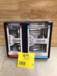Schlage door lock keyed entry bed and bath open box