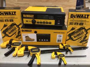 Lot of assorted dewalt tools open box